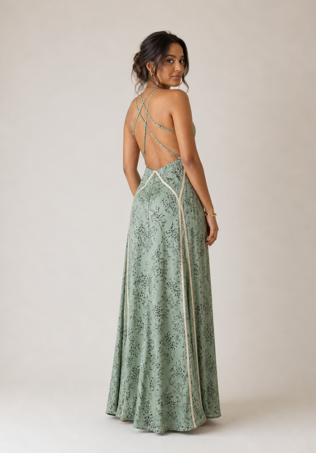 Sage Tide Maxi Dress